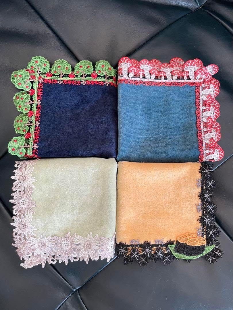 近沢レース レア ハンカチ 4枚セット 近沢レース ハンカチ 4枚 Amazon